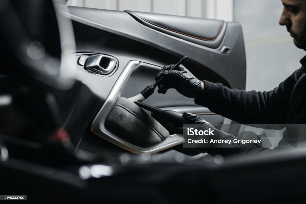 Car interior cleaning. Car detailing